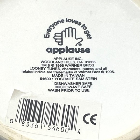 Looney Tunes Coffee Mug Ceramic Large Yosemite Sam Applause Retro 90s - Picture 7 of 8